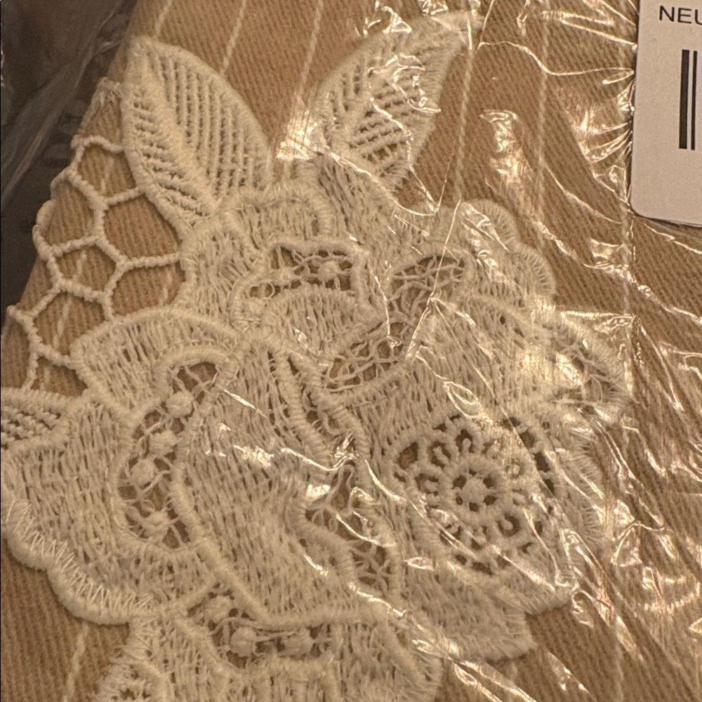 Anthropologie lace and Striped  Pants - Picture 7 of 8